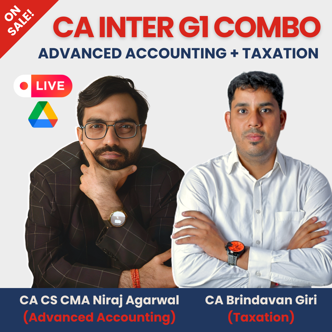 CA INTERMDIATE PAPER 1 & 3 COMBO BY CA CS CMA NIRAJ AGARWAL & CA BRINDAVAN GIRI