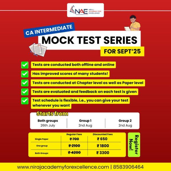 CA Intermediate Mock Test Series Group II
