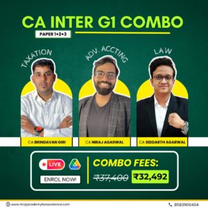 CA Intermediate Group 1 Combo Advanced Accounting & Taxation & Law (Jan'27/May'27/Sep'27)