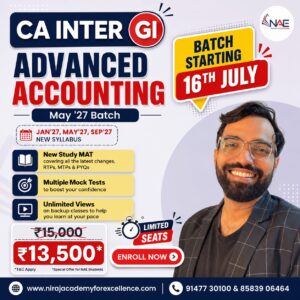 CA Inter Advance Accounting (May'27, Jan'27 & Sep'27)