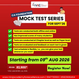 CA Foundation Mock Test Series Sep'26
