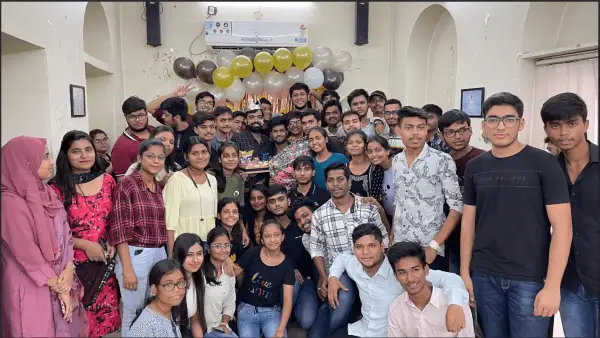 Celebrating together with the whole batch